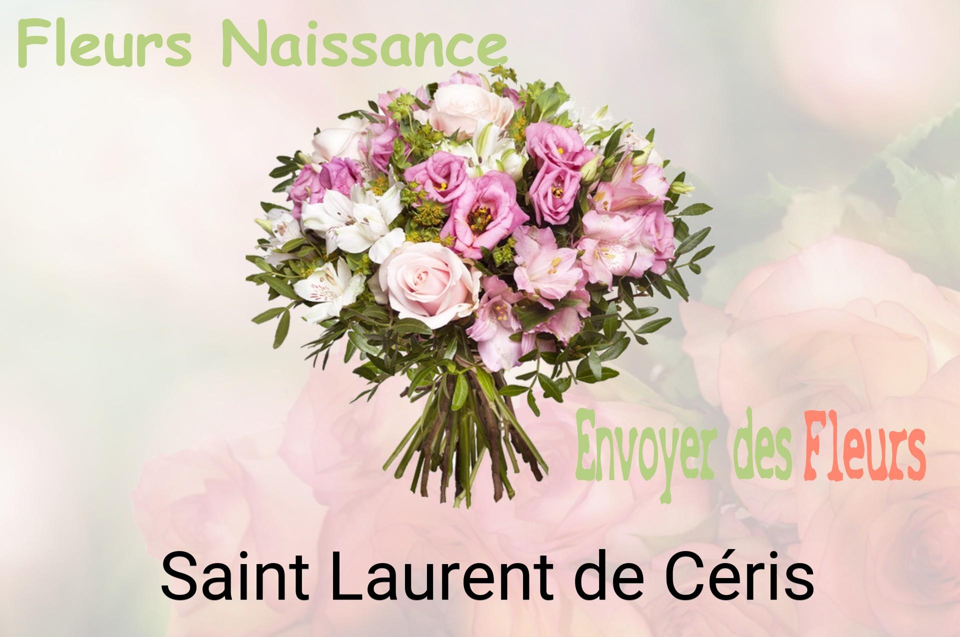 Bouquet de fleurs de naissance livré à Saint-Laurent-de-Céris